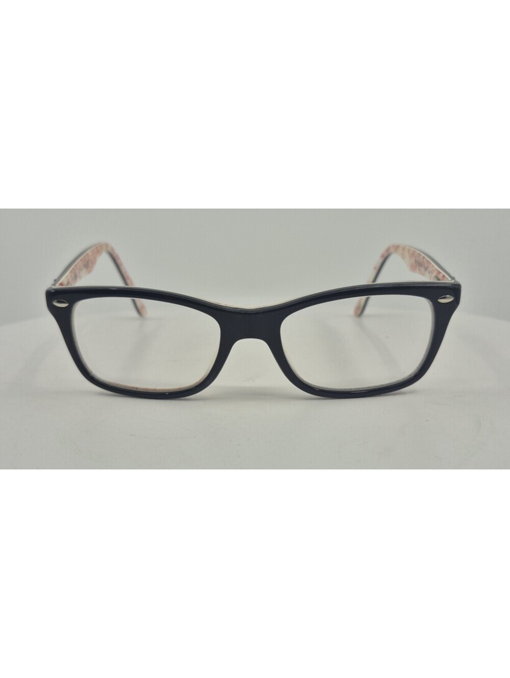 Ray-Ban RB5228 5014 Eyeglasses Black Red White Logo Print 50-17-140 mm